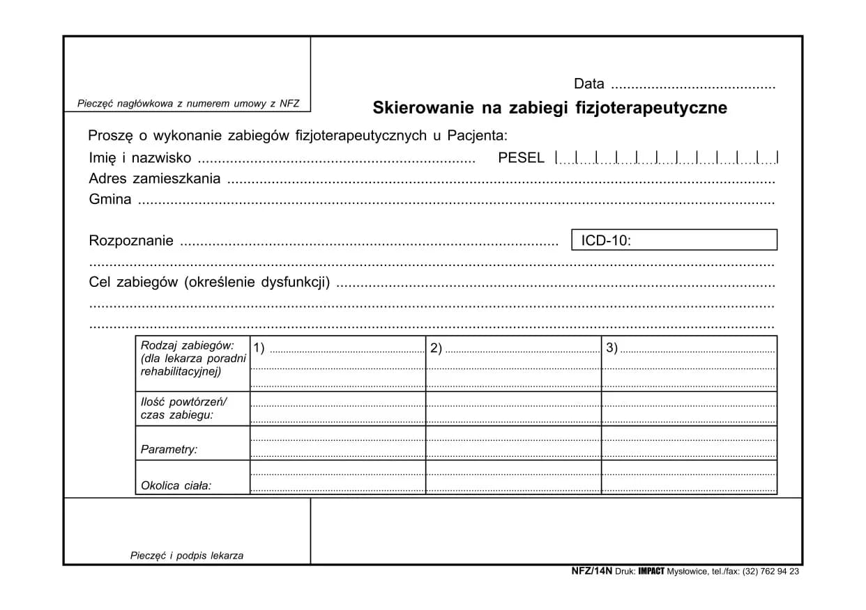 Jak wygląda skierowanie na rehabilitację i co powinno zawierać?